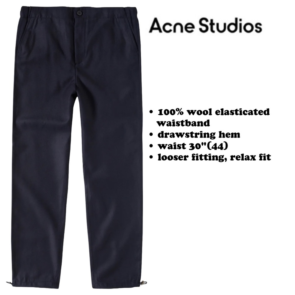 ACNE STUDIOS PACE WOOL TROUSER